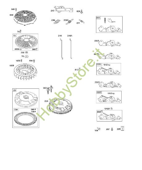 H - Regolatore volano B&S - 44 €¦ 445577-0136-B1 brand Stihl